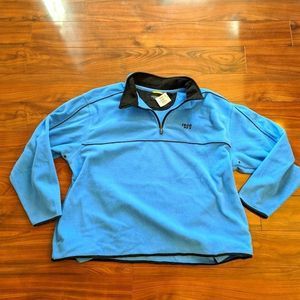 NWT Men's 3X IZOD 1/4 Zip PERFORMX PFX Pullover Sweater XXXL Light Blue